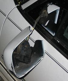 car mirror broken